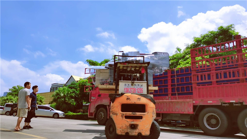 貝朗機器發(fā)機現場